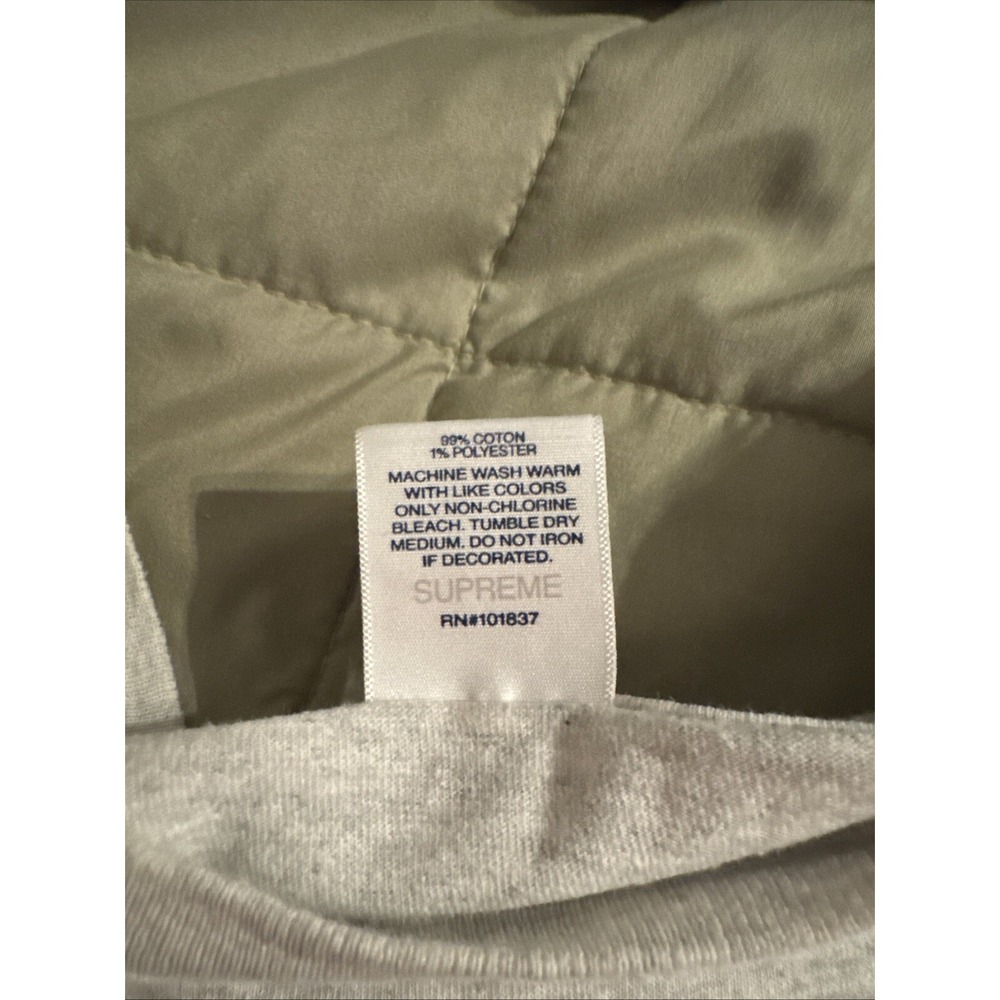 Supreme Pillows Tee Ash Grey Size Large FW19 gray - Picture 3 of 5